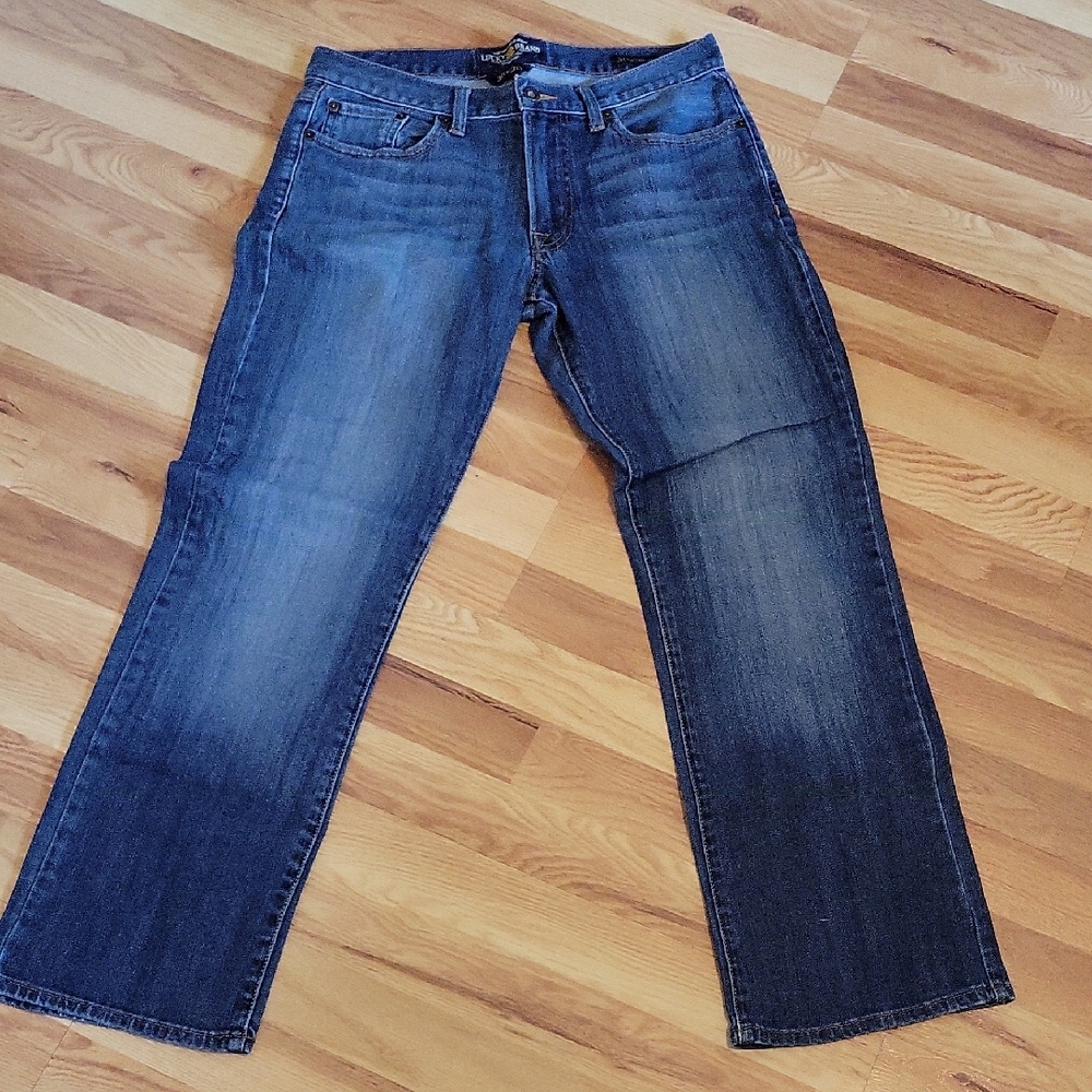 Lucky Brand Men's Dark Blue Washed Jeans